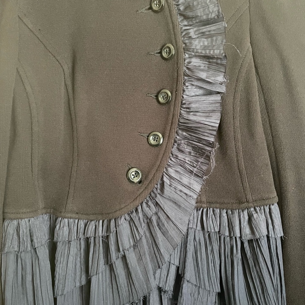 Free People Military Ruffles Ruffle Jacket - Picture 6 of 10